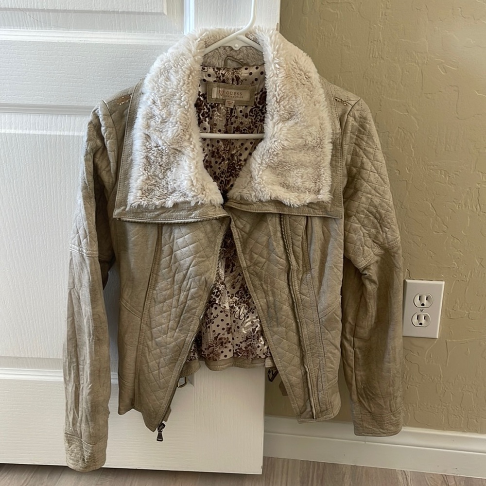 This jacket is great for spring, fall & winter. Fits amazing!